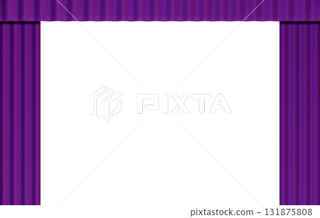 背景材料_窗簾_紫色 131875808