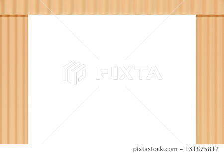 背景材料_窗簾_黃色 131875812