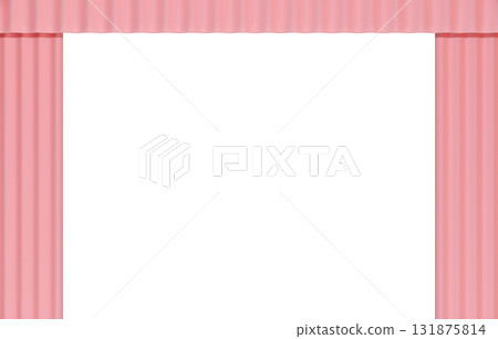 背景材料_窗簾_粉紅色 131875814