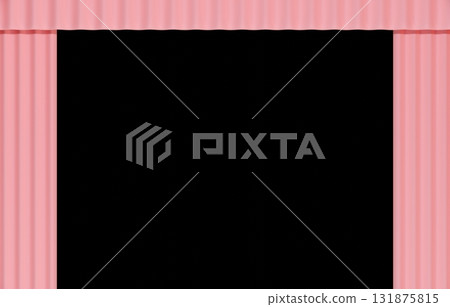 Background material_curtain_pink 131875815