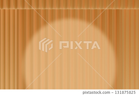 Background material_curtain and spotlight_yellow 131875825