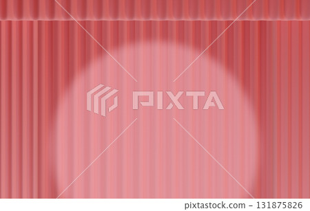 背景材料_窗簾和聚光燈_粉紅色 131875826