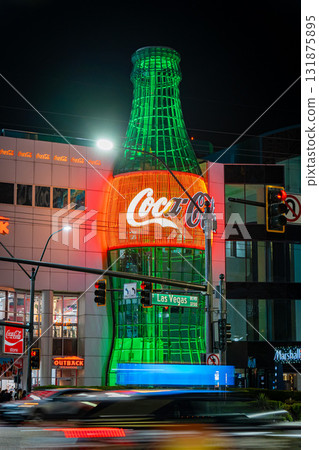 美國內華達州拉斯維加斯的夜景 131875895