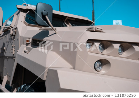 Close-up of a military combat vehicle 131876250