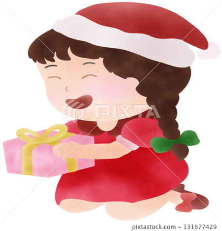 Christmas Girl Illustration 131877429