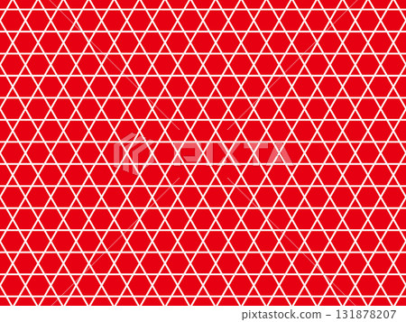Red hexagonal basket weave background 131878207
