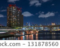 東京台場的夏日夜景 131878560