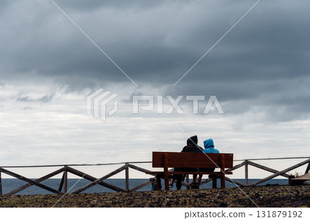 Couple on Bench, Sao Miguel Couple on Bench, Sao Miguel 131879192