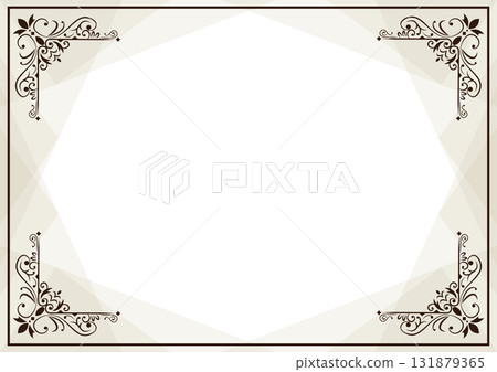 棕色仿古框架背景 6 131879365