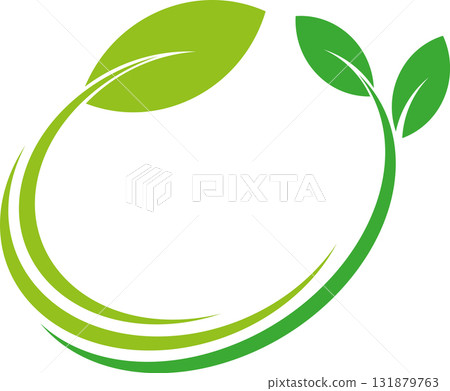 leaves, plant, organic, vegan, eco, gardener, naturopath, logo 131879763