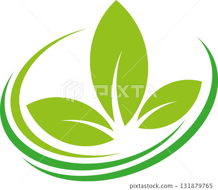 leaves, plant, organic, vegan, eco, gardener, naturopath, logo 131879765