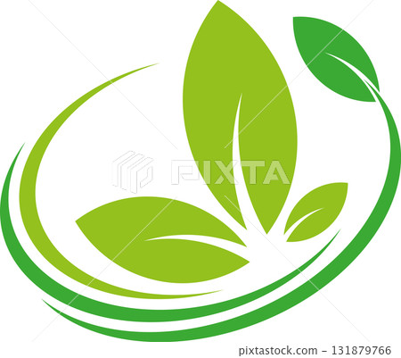 leaves, plant, organic, vegan, eco, gardener, naturopath, logo 131879766