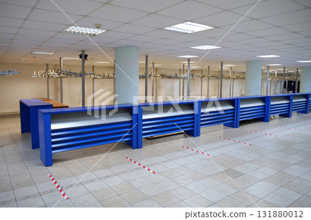 Cloakroom - room for people to hang their coats when they enter a building 131880012