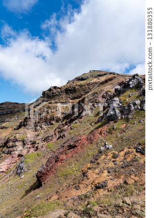 Climbing Mount Aso on a clear day 131880355