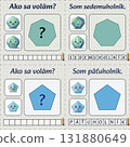 A learning map for young children. Learning geometry and the Slovak language. Labels in Slovak. Heptagon and pentagon. Made using Generative AI. Montessori method. 131880649