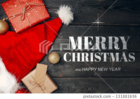 Festive display of Christmas gifts and decorations for the holiday season Festive display of Christmas gifts and decorations for the holiday season 131881636