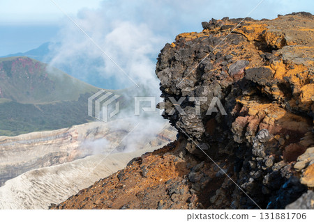 Smoke and rocks of Mount Aso Smoke and rocks of Mount Aso 131881706