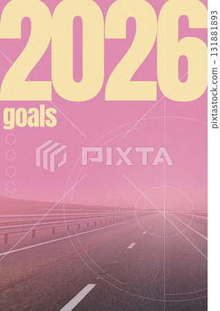 Road to success in 2026 with clear goals and vision for the future 131881893