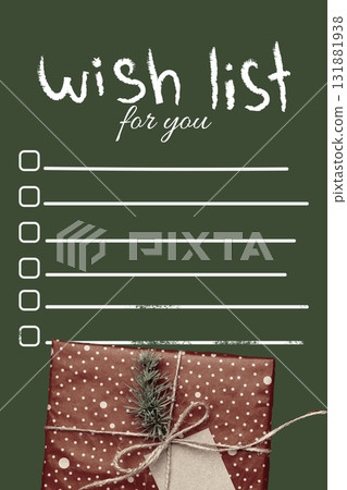 Create your perfect holiday wish list with this festive gift idea 131881938