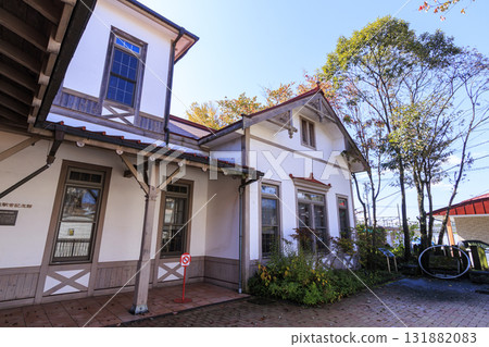Old Karuizawa Station in autumn 131882083