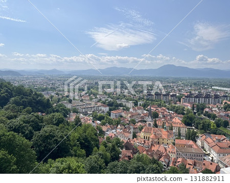 View of Ljubljana, the capital of Slovenia 131882911