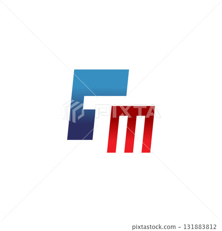 Modern TM letter logo vector Modern TM letter logo vector 131883812