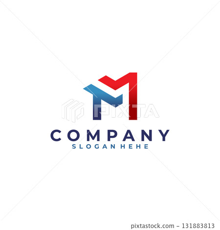 Modern TM letter logo vector Modern TM letter logo vector 131883813