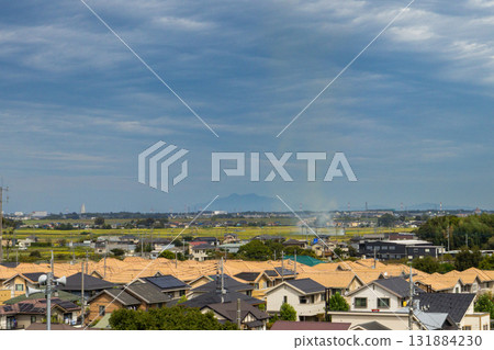 Yoshikawa city and Mount Tsukuba from Kiyomi Fuji Yoshikawa city and Mount Tsukuba from Kiyomi Fuji 131884230