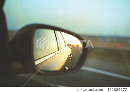Mirror of a modern car. High quality photo Mirror of a modern car. High quality photo 131884577