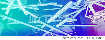 Lighting fixtures in neon light. High quality photo Lighting fixtures in neon light. High quality photo 131884583