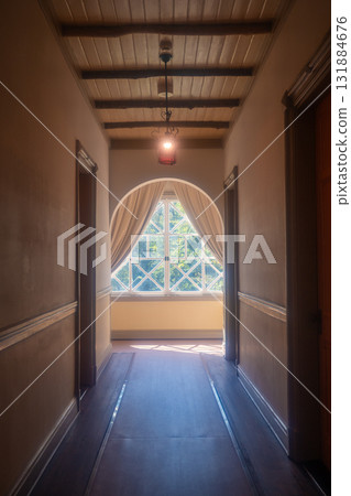 Karuizawa: The corridor of the former Mikasa Hotel 131884676