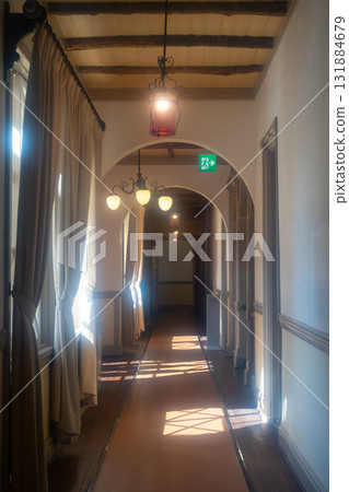 輕井澤：舊三笠飯店的走廊 131884679