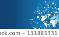 connect global map, depicts worldwide networks and digital communication age. 131885331