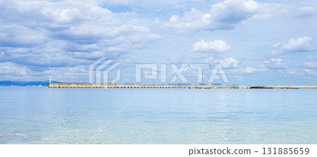 A view of Ieshima, a remote island in Himeji City, Hyogo Prefecture 131885659