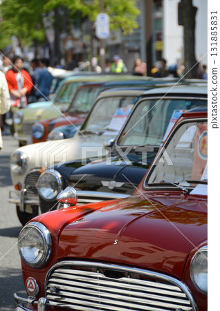 展示老爺車 春節街頭展示的老爺車 131885831