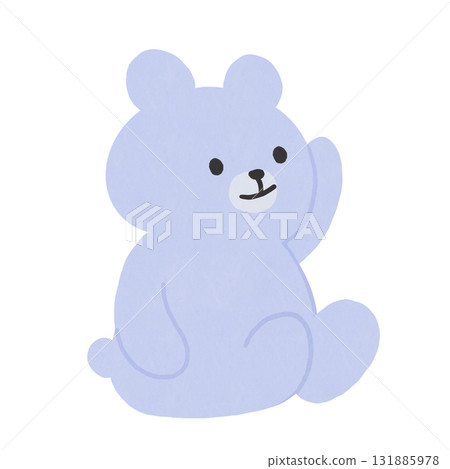 舉手的熊（白色） 131885978