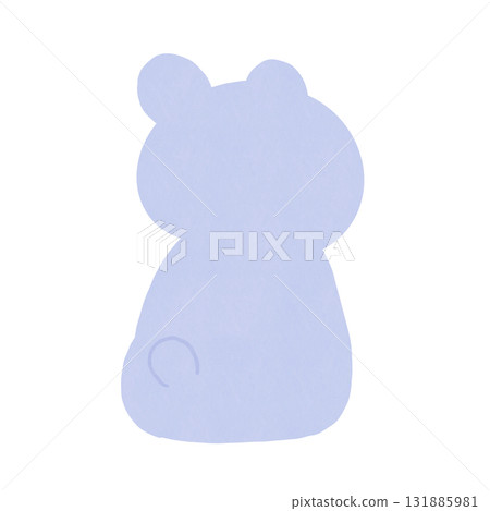 熊背過身（白色） 131885981