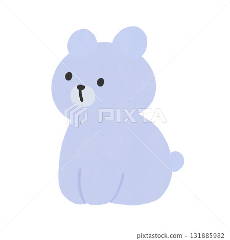 Bear looking to the side (white) 131885982