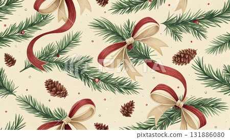 Christmas Garland Different Color Tones background Christmas Garland Different Color Tones background 131886080
