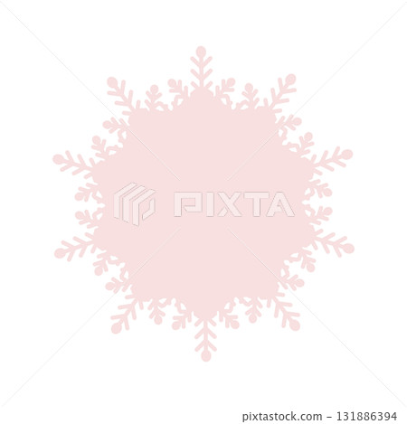Natural lace-style frame illustration material Snowflake image White background Vector png transparent 131886394