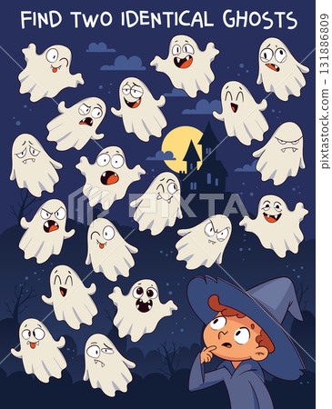Find two identical ghosts among many Find two identical ghosts among many 131886809