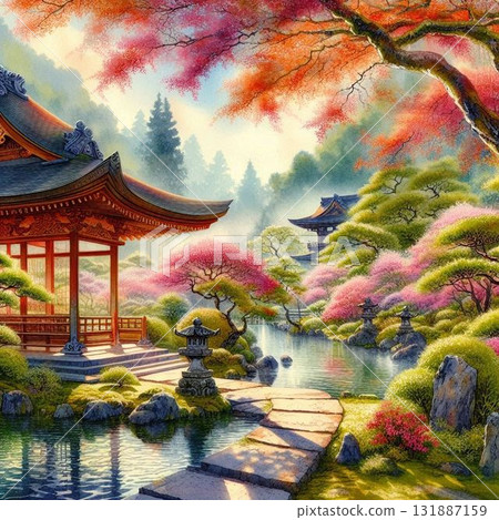 Good old Japanese gardens, Japanese gardens, beautiful Japanese landscapes 131887159