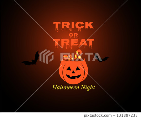 Trick or Treat Halloween Pumpkin Night 131887235