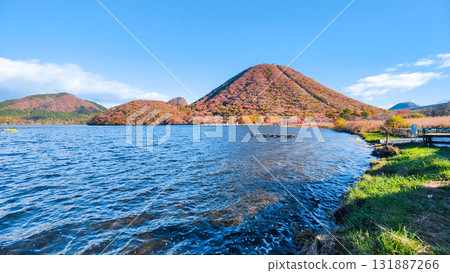 Mount Haruna, Lake Haruna, and Mount Haruna Fuji (Autumn) 131887266