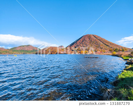Mount Haruna, Lake Haruna, and Mount Haruna Fuji (Autumn) 131887270