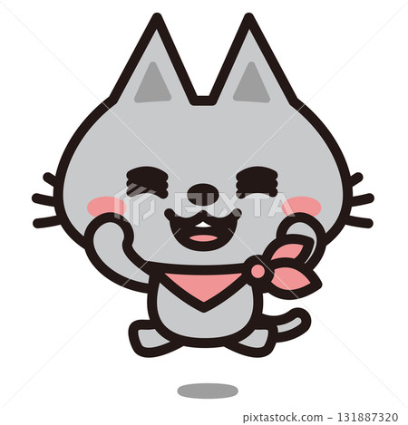 高興的灰貓 高興的灰貓 131887320