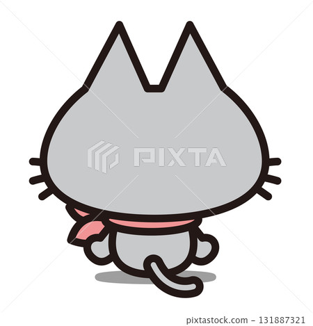 一隻毛茸茸的灰貓 一隻毛茸茸的灰貓 131887321