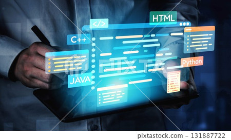 Programmer Coding with Digital Interface and Language Overlays Muxer Programmer Coding with Digital Interface and Language Overlays Muxer 131887722