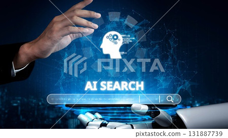 AI Search Engine and Intelligent Data Retrieval User Interface Muxer 131887739