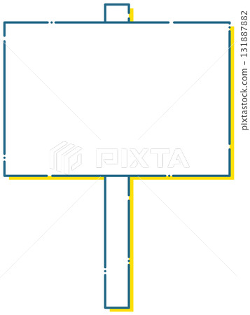 Simple and easy-to-use guide sign frame material Simple and easy-to-use guide sign frame material 131887882